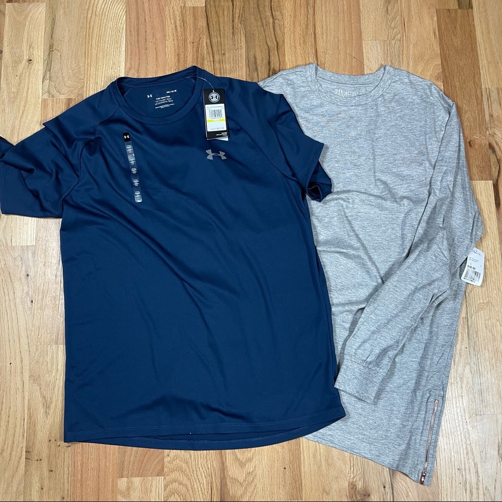 Under armour tech tee sz medium navy forever 21 t